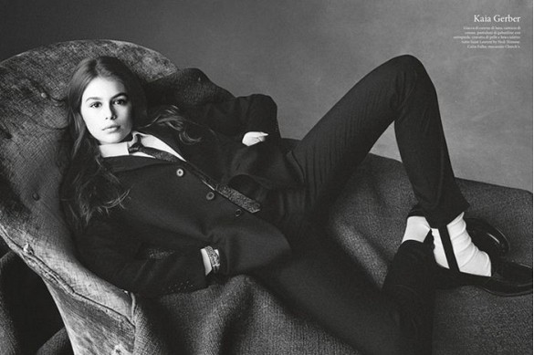 kaia gerber vogue italia preen