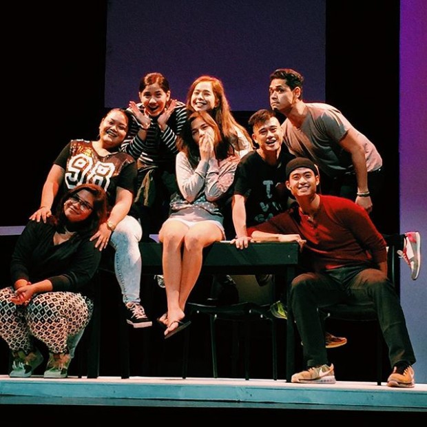 The ensemble is comprised of Sarah Facuri, Cai Cortez, Lauren Young, Saab Magalona, Jasmine Curtis-Smith, Khalil Kaimo, Micah Muñoz, and Mikael Daez.