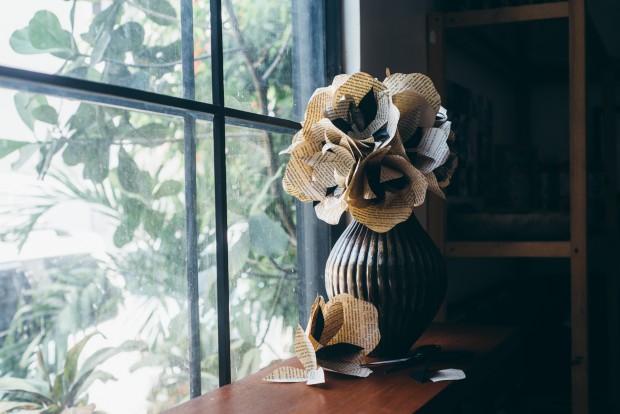 diy paper bouquet preen