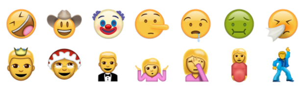 72 new emojis preen