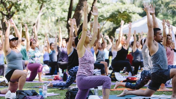 yoga in the park preen events roundup