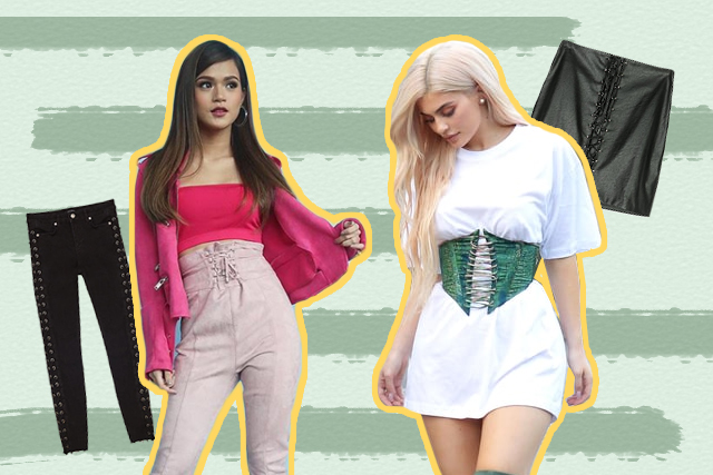 This Corset Style Is Taking Over Tops and Pants 