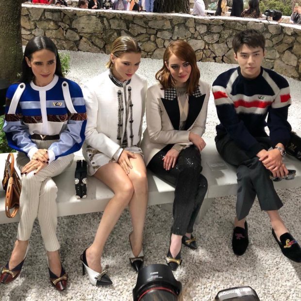 Emma Stone, Jaden Smith and More Sit Front Row at Louis Vuitton's