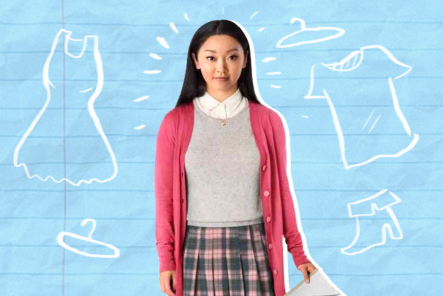 Lara jean outlet blue bomber jacket