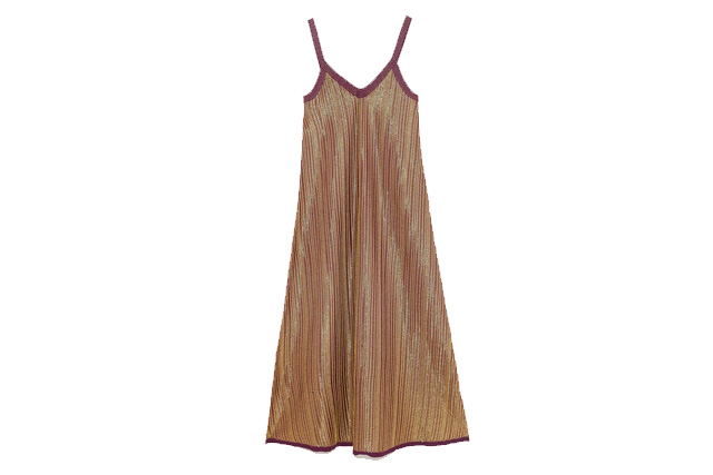 Zara limited edition metallic thread clearance dress