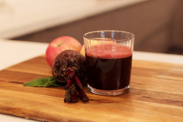 chelsea robato apple spinach beetroot juice preen