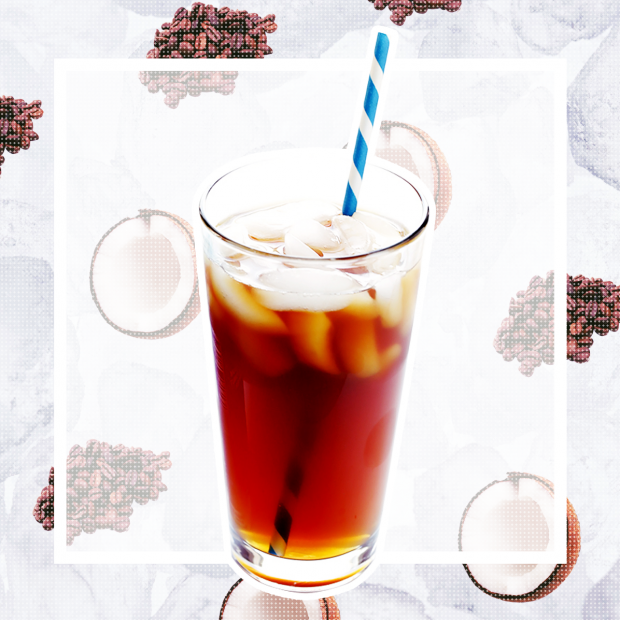 2 iced coffee coconut water preen