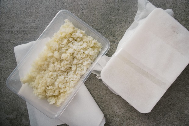 Covering your rice with Japanese paper will allow it breathe—once your buro becomes moist, that means it’s spoiled. Your buro is in good shape if it smells like cheese after three to four days.