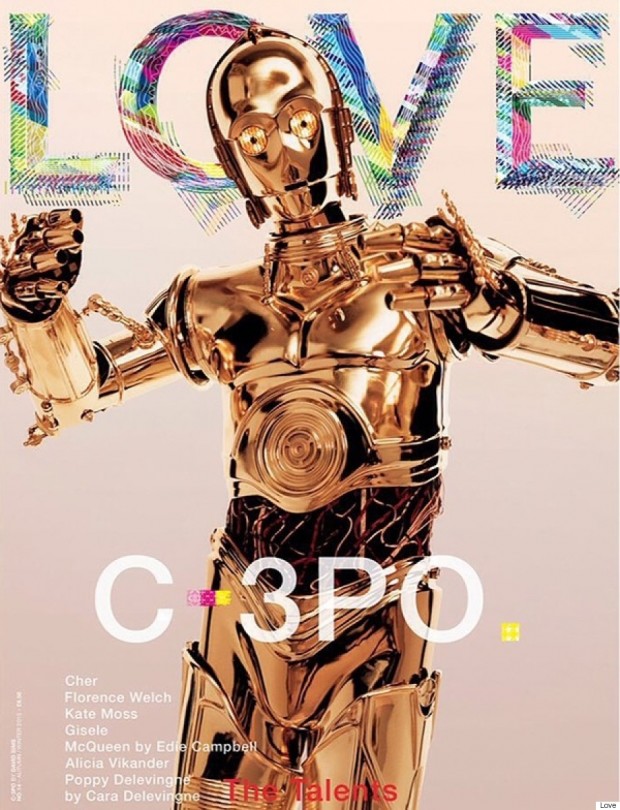 C-3PO Love magazine cover preen