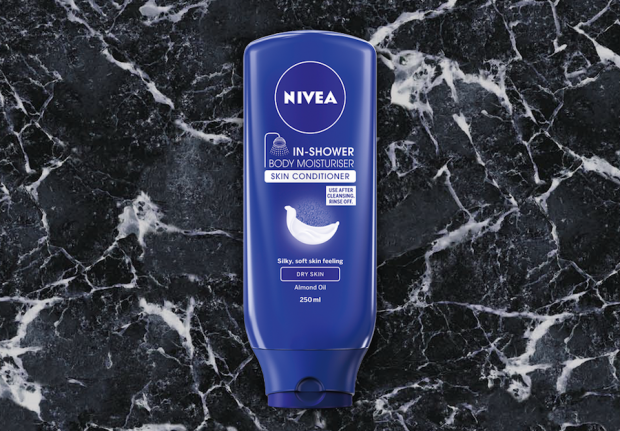 nivea in-shower body moisturizer preen