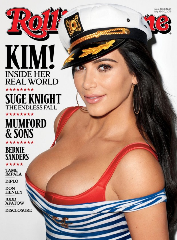 kim k for rolling stone preen