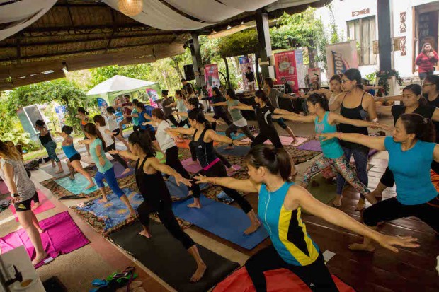 Yoga session with certified yoga instructor Monica Manzano of FLOW Retreats preen