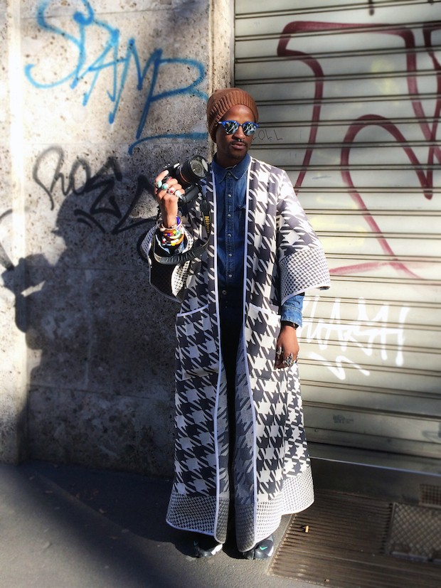 Jerri Mokgofe milan mens fashion week preen
