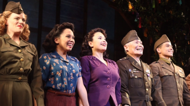 Lea Salonga along with the rest of the cast of Allegiance