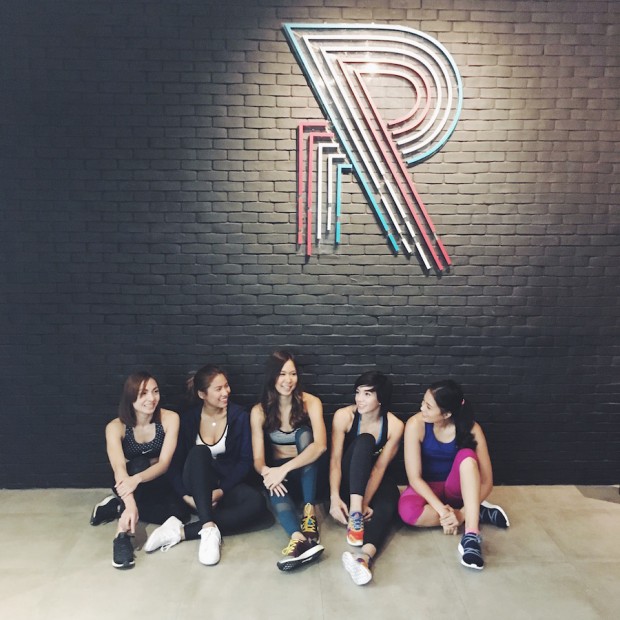 Ride Revolution instructors Nica Sandra, Katz Salao, Lexi Gancayo, Ida Paras, and Isabelle Daza