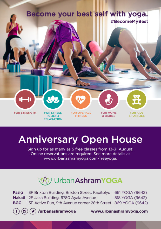 urban ashram yoga anniversary preen events