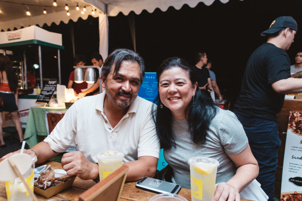 philip romualdez and sandy prieto romualdez eating