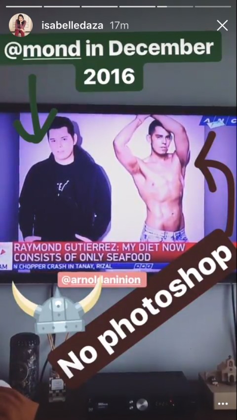 Screengrab courtesy of Isabelle Daza's Instagram Story