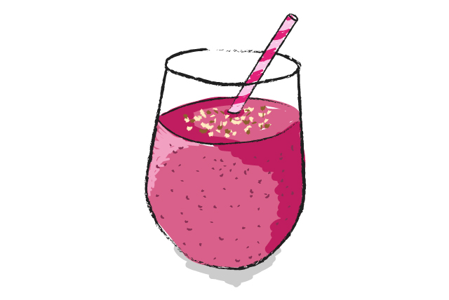 beet strawberry shake