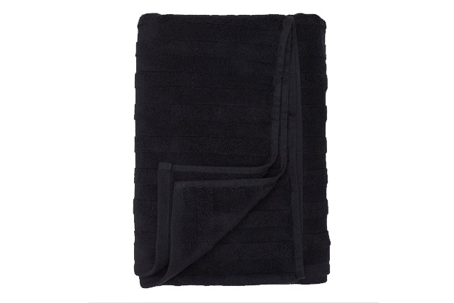 black towel