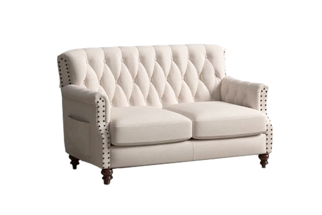 tufted couch