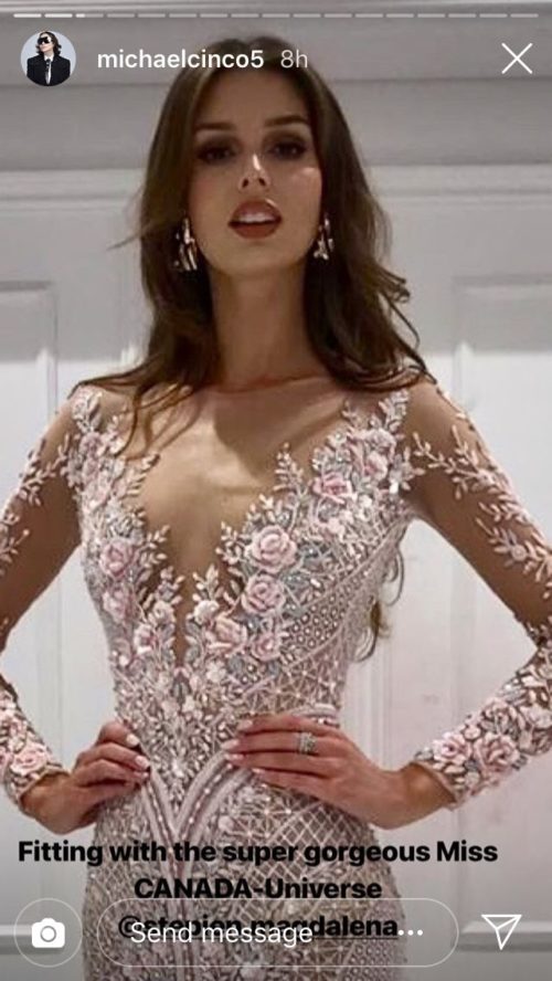 Miss Canada Tries On Michael Cinco Gowns For Miss Universe