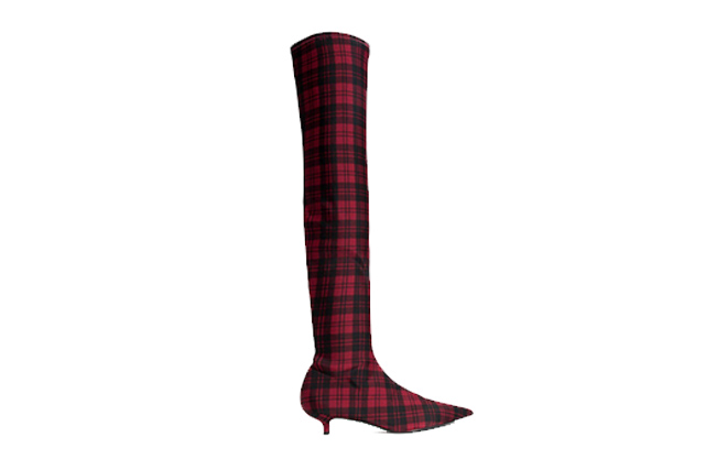 plaid boots