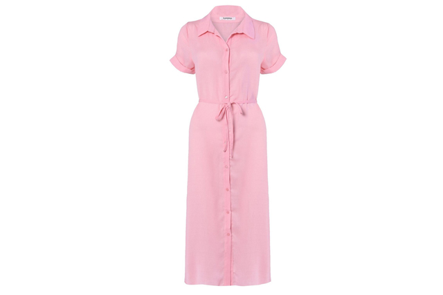 topshop pink dress