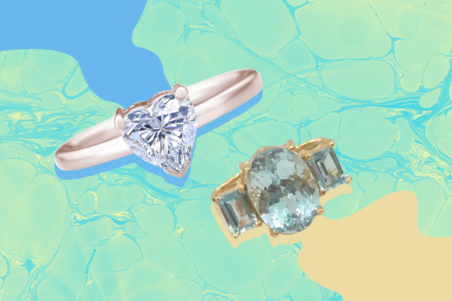 Amazon.com: 925 Sterling Silver Shiny Full Diamond Gemstone Ring Cubic  Zirconia Rings CZ Diamond Multi Row Ring Eternity Engagement Wedding Band  Ring for Women (US Code 6)
