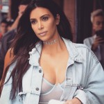 kiim kardashian at paris fashion week