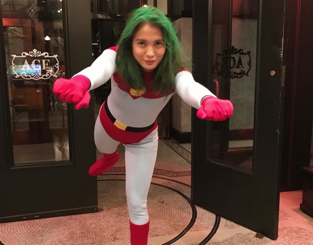 isabelle daza as captain planet for halloween