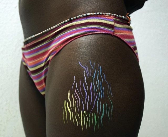 rainbow stretch marks body positivity