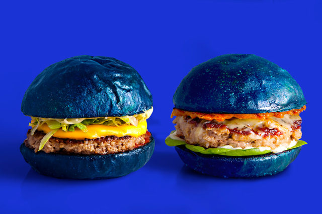 blue burger