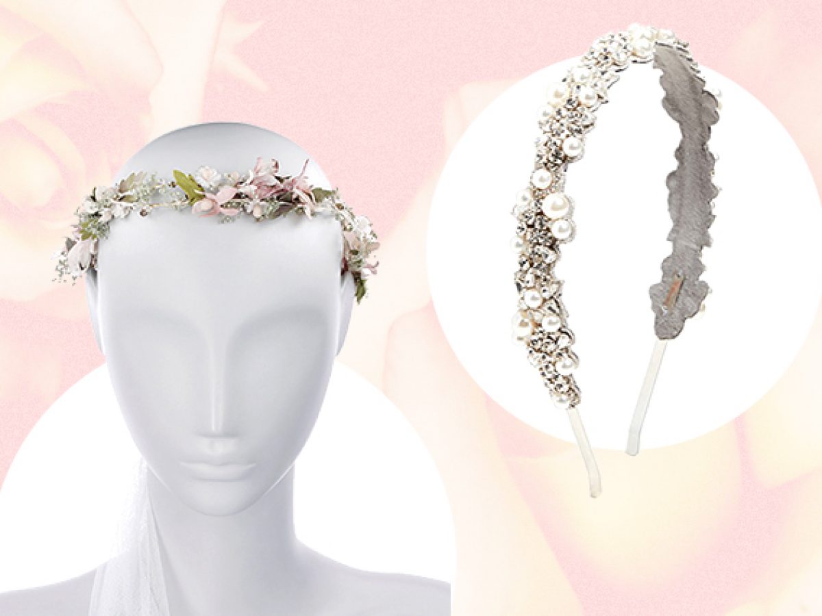 Deepa Gurnani Peony Crystal and Pearl Headband Bridal selling Wedding Hair Accessory