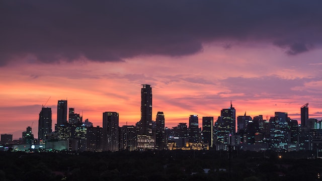 metro manila sunset