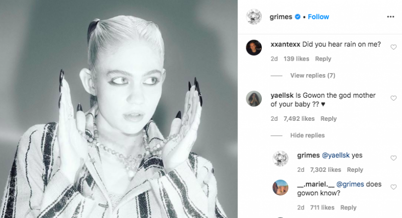 Here S Our Theory On Why Grimes Chose Go Won As The Godmother Of X Ae A Xii Preen Ph