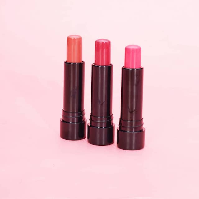 Kris tinted lip balms in the three shades