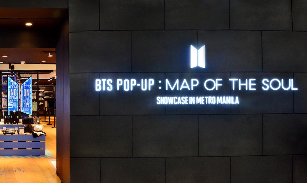 preen bts map of the soul pop-up store manila guide