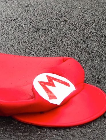 inexplicably sad mario hat picture