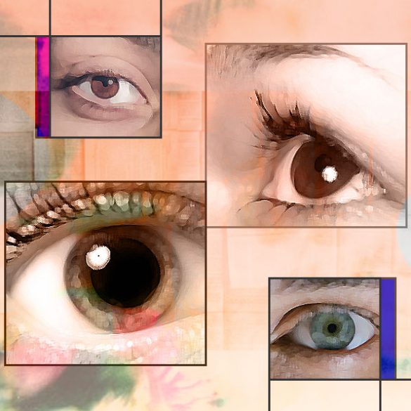 A collage of eyes