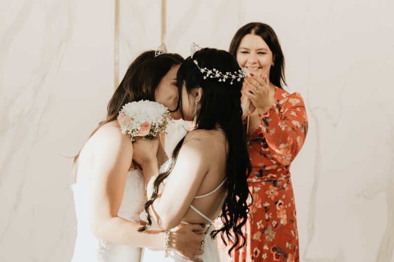 lesbian couple marrying