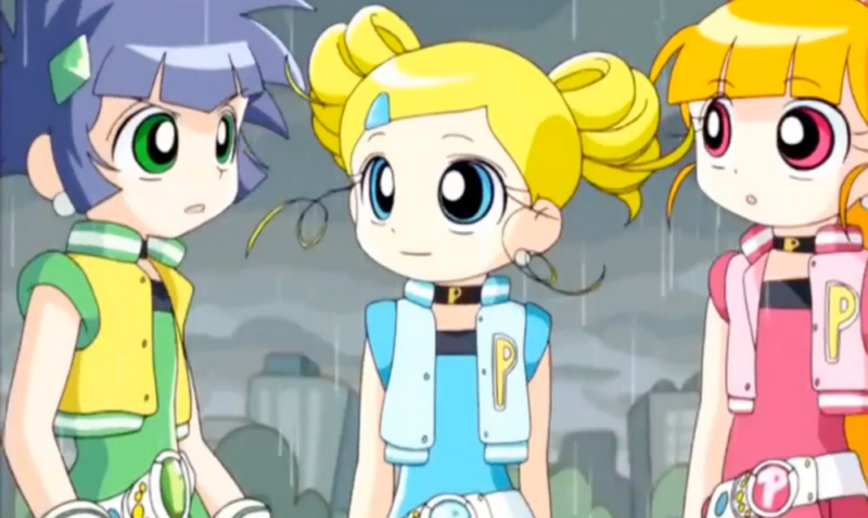 Powerpuff Girls anime Blossom Bubbles Buttercup