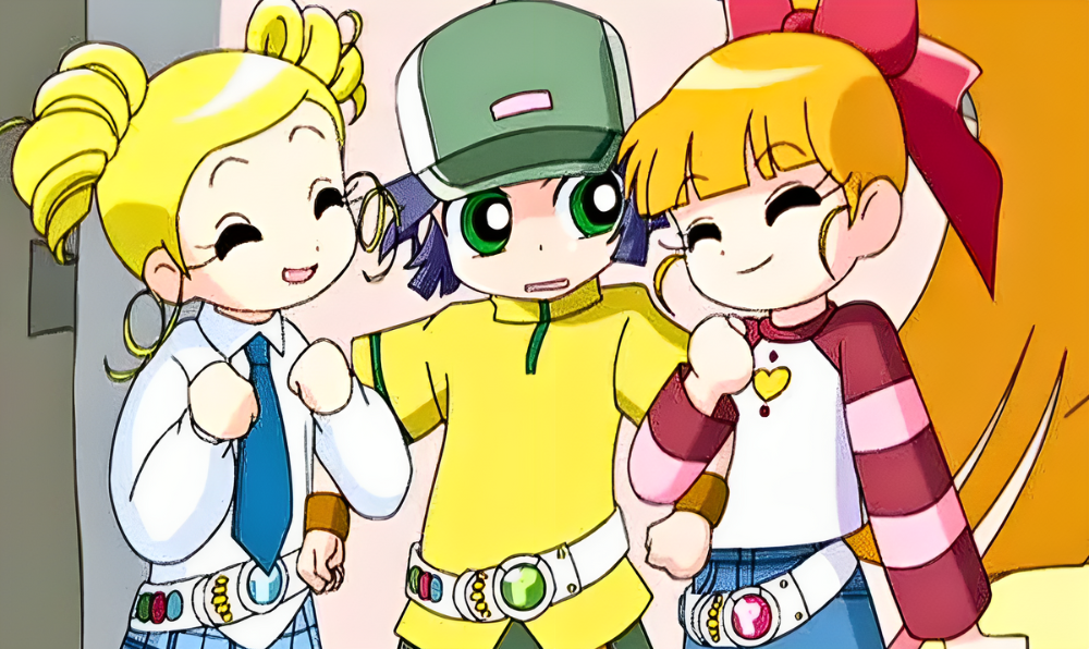 Powerpuff Girls Z anime characters Bubbles Buttercup Blossom