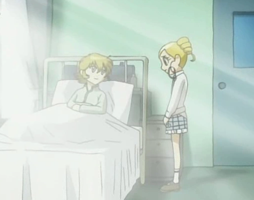 Powerpuff Girls Z anime Bubbles and Cody in the hospital